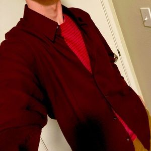 YSL Button Up Long Sleeve - Purple (M, 15.5)